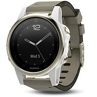 Garmin Fenix 5S Sapphire, Goldtone, Grey band - Smart Watch