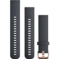 Garmin Quick Release 20 silikonový černý (růžovo zlatá přezka) - Řemínek