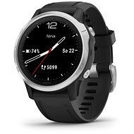 Garmin Fenix 6S Glass, Silver/Black Band - Smartwatch
