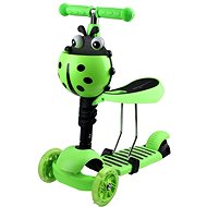 ENERO 2in1 BERUŠKA with LED wheels, green - Children's Scooter