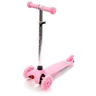 Meteor MINI SCOOTER with light-up wheels, pink - Children's Scooter