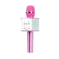 Karaoke bluetooth microphone with speaker, pink - Microphone