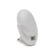 LED bedside lamp 1W/230V with light sensor, oval white - Night Light
