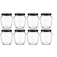 DuraHome Preserving Jars 550ml with 82mm Lids, 8 pcs - Canning Jar