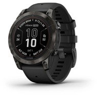Garmin Fenix 7 Pro Sapphire Solar, Carbon Gray DLC Titanium/Black Band - Smart Watch