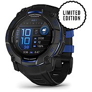 Garmin Instinct 3 50mm AMOLED Black/Bolt Blue band - Smart Watch