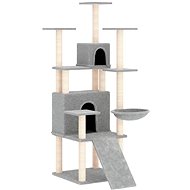 SHUMEE Cat scratcher with sisal posts light grey 154 cm - Cat Scratcher
