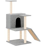SHUMEE Cat scratcher with sisal posts light grey 109 cm - Cat Scratcher