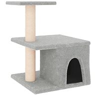 SHUMEE Cat scratcher with sisal posts light grey 48 cm - Cat Scratcher