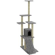 SHUMEE Cat scratcher with sisal posts light grey 155 cm - Cat Scratcher
