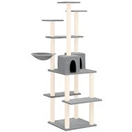 SHUMEE Cat scratcher with sisal posts light grey 167 cm - Cat Scratcher