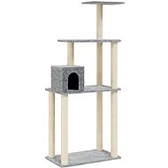 SHUMEE Cat scratcher with sisal posts light grey 147 cm - Cat Scratcher