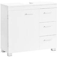 VASAGLE Under-basin cabinet with drawers white, 70 × 64 × 30 cm - Bathroom Cabinet