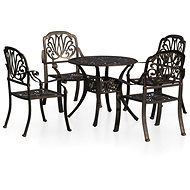 5-piece bistro set cast aluminium bronze, 3070601 - Garden Furniture