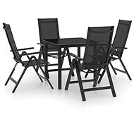 5-piece garden dining set aluminium anthracite, 3070633 - Garden Furniture