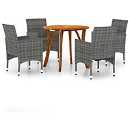 5-piece garden dining set grey, 3071735 - Garden Furniture