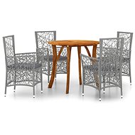 5-piece garden dining set grey, 3071761 - Garden Furniture