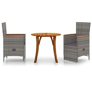 3-piece garden dining set grey, 3071767 - Garden Furniture