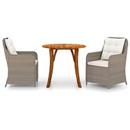 3-piece garden dining set brown, 3071780 - Garden Furniture