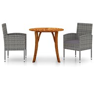 3-piece garden dining set anthracite, 3071789 - Garden Furniture