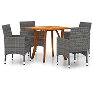 5-piece garden dining set grey, 3071854 - Garden Furniture