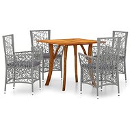 5-piece garden dining set grey, 3071880 - Garden Furniture