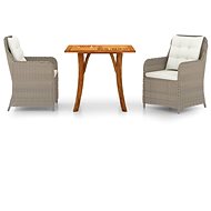 3-piece garden dining set brown, 3071899 - Garden Furniture