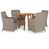 5-piece garden dining set brown, 3071904 - Garden Furniture
