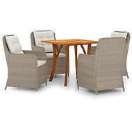 5-piece garden dining set brown, 3071905 - Garden Furniture