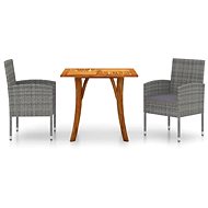 3-piece garden dining set anthracite, 3071914 - Garden Furniture