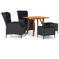 5-piece garden dining set dark grey, 3071922 - Garden Furniture