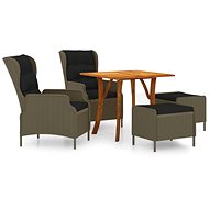 5-piece garden dining set brown, 3071924 - Garden Furniture