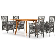 5-piece garden dining set grey, 3071948 - Garden Furniture