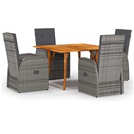 5-piece garden dining set grey, 3071960 - Garden Furniture