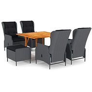 7-piece garden dining set dark grey, 3071976 - Garden Furniture