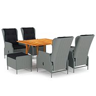 7-piece garden dining set light grey, 3071977 - Garden Furniture