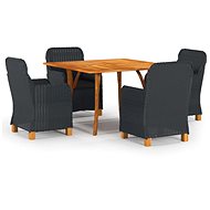 5-piece garden dining set dark grey, 3071979 - Garden Furniture
