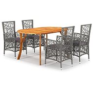 5-piece garden dining set grey, 3072007 - Garden Furniture