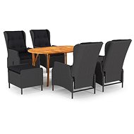 7-piece garden dining set dark grey, 3072047 - Garden Furniture