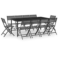11-piece garden dining set steel, 3073497 - Garden Furniture