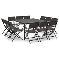 13-piece garden dining set steel, 3073515 - Garden Furniture