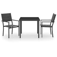 3-piece garden dining set steel, 3073531 - Garden Furniture