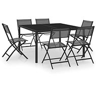 7 Piece Garden Dining Set steel, 3073535 - Garden Furniture