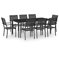 9-piece garden dining set steel, 3073519 - Garden Furniture