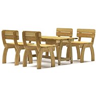 5-piece garden dining set impregnated pine wood, 3096604 - Garden Furniture