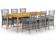 7-piece garden dining set grey, 3067885 - Garden Furniture