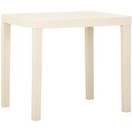 Zahradní stůl bílý 79 × 65 × 72 cm plast, 315844 - Zahradní stůl