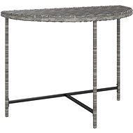Zahradní stůl šedý 100 × 50 × 75 cm polyratan, 316653 - Zahradní stůl