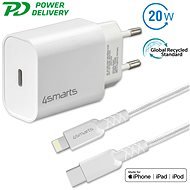 4smarts Wall Charger VoltPlug PD 20W and USB-C to Lightning Cable 1.5m white - Töltő adapter