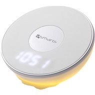 4smarts Wireless Charger VoltBeam N8 10W with Clock and LED Light - Ladegerät mit Uhr und LED - weiß - Kabelloses Ladegerät